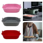 Silicone Air Fryer Liner with Handle Replacement Reusable Air Fryer Basket