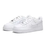 在飛比找PChome24h購物優惠-Nike Air Force 1 New 全白 GS 大童 