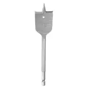 Spade Drill Bit 1-1/4" Paddle Flat Bits Wood Hole Cutter Silver Tone