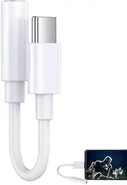 Type C to 3.5 Headphone Audio Converter - to 3.5mm Earphone Jack Digital Audio Adapter Converter - Makes Female Type Adapter and Male Headphone Jack Connection to Your Headphone, Pologmase