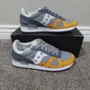 Size 10 Men's Saucony Shadow Original Old Gold/Silver Lace Up Athletic Shoes