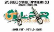 Tap Wrench With Guided Spindles 2pc - [1/16" to 1/2" Cap] Ideal in drill presses