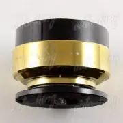BLACK/GOLD BALL LOCK NRG 6-HOLE STEERING WHEEL GEN 2.0 QUICK RELEASE ADAPTER