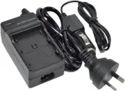 VW-VBX090 Battery Charger AC/DC Wall/Car Single Replacement for VW-VBX090GK