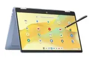 Convertible 2-in-1 Chromebook in Blue 14" Touch FHD Intel 4-Core up to