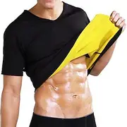 Men Body Shaper Sweat Waist Trainer Shirt Slimming Weight Loss Hot Sweat For Running Gym Workout Exercise Fitness