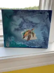 Turtle Canvas Art 10”x8” For Home Decor