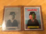 GARBAGE PAIL KIDS BNS2 SON OF MANNY B9A CYAN PRINTING PLATE AND BONUS CARD