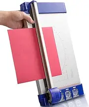 3-in-1 A4 Paper Trimmer, Rotary Paper Cutter, Including 3 Different Blades, Straight/Wave/Dotted, with 3 Blades Storage Box, for Paper Photos Postcards Business Card