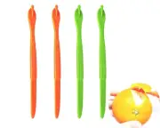 Orange Peeler Tool 4pcs Citrus Lemon Vegetable Fruit Slicer Peelers Tools for...