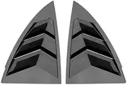 Car ABS Rear Window Blinds Side Tuyere Louvers Vent Rear Window Louvers Cover Compatible for Tesla Model Y 2021(Two Cameras)