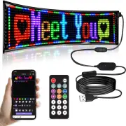 LED Car sign, programmable LED sign, Flexible Matrix panel by Bluetooth APP, Bright scrolling LED sign, LED Display and