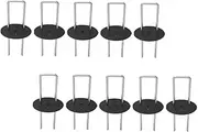 Toddmomy Moisture Barrier 50pcs Garden Stakes Zinc-Plated Steel for Durable Ground Fixation