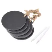 Plant Labels with Hanging String Pen, 10Pcs Slate Marker Tags for Outdoor Garden