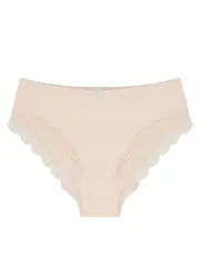 Hanro Nude Lace-trimmed Briefs, Briefs, Elasticated Waist - S S