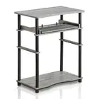 Furinno Home Laptop Notebook Computer Desk French Oak Grey/Black
