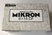Nikon Binoculars Binocle Mikron 6x15 Silver M6X15 CF From Japan F/S NEW