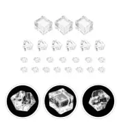 48 Pcs Ice Crushed Rocks Acrylic Blocks Reusable Cubes Fruit