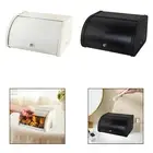 Bread Box Roll Top Vintage Bread Box Keeper for Countertop Cookies Pantry