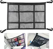 Cargo Net for Van,Trade Tidy Van Storage Solutions,Double Layer Mesh Car Boot Organiser,Large Capacity Car Roof Storage Nets for Campervans,Foldable Lorry Camping Accessories interior Gadgets