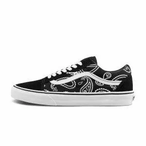 VANS Peace Paisley Old Skool 腰果花 黑白 休閒百搭滑板鞋 VN0A5KRFB0E