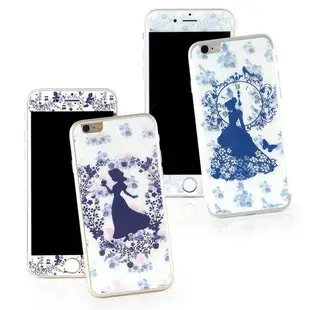 【Disney 】iPhone 6 plus /6s plus(5.5吋) 強化玻璃彩繪保護貼-公主