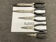 Snap-On Tools NEW 5 PIECE BLACK Soft Grip LONG Neck Needle Nose Pliers Lot Set
