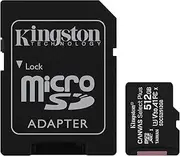 Kingston 512 GB Canvas Select Plus MicroSD Memory Card, Black