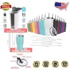 16 Count Premium 20oz Stainless Steel Travel Mugs with Lids – Insulated Design