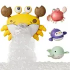 Tumama Bath Cute Cartoon Singing Crab Blowing Bubbles with K4Y6
