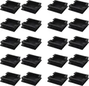 75mm x 75mm Plastic Square Caps Tube Pipe Inserts End Blanking 20Pcs