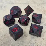 MagmaForge Dice Set Dnd Roleplaying Games RPG Dungeons & Dragons D20 Volcano
