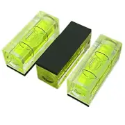 3 Pack Small Square Magnetic Spirit Levels Precision Bubble Level Measuring Tool