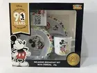 Mickey Mouse And Friends 90 Years Melamine Breakfast Set Brand New