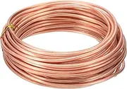 uxcell 99.9% Pure Copper Wire for Jewelry Making, 10 Gauge (2.6mm) Copper Craft Wire 24.6 Feet Beading Jewelry Making Supplies for Crafting Wreath Electroculture Gardening