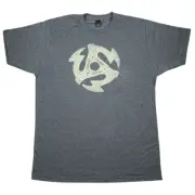 Gretsch 45Rpm Tee Shirt Heathered Charcoal Small 922-4576-406