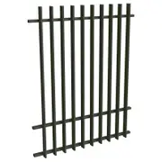 ProtectorAl 0350-1200W x 1500H Woodland Grey Aluminium Radiator Pool Fence Panel with mid rail