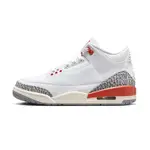 【NIKE 耐吉】休閒鞋 AIR JORDAN 3 RETRO GEORGIA PEACH W 爆裂紋 灰水泥 白橘灰 女鞋男段 CK9246-121