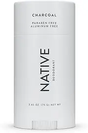 Native Deodorant - Natural Deodorant - Vegan, Gluten Free, Cruelty Free - Free of Aluminium, Parabens & Sulphates - Born in the USA - Charcoal