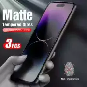 3X Anti-Glare Matte Temperd Glass Screen Protector Fr iPhone 15 14 13 11 Pro Max