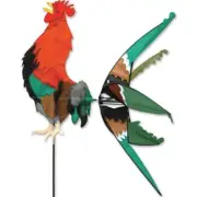 40" Lg MORNING ROOSTER Ground Wind SPINNER garden décor, Premier Kites 25365