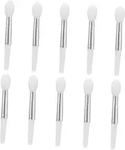 Ipetboom 10 Pack Silicone Lip Brush Set Lipstick Applicator Gloss Wand Travel Size Portable Lip Makeup Tool Cover