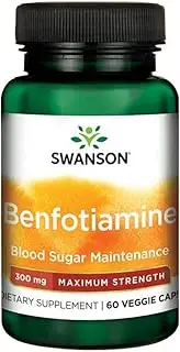 Swanson Maximum-Potency Benfotiamine 300 Milligrams 60 Veg Capsules