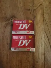 (2) Maxell Mini DV 60 Minute Digital Video Cassettes New Sealed