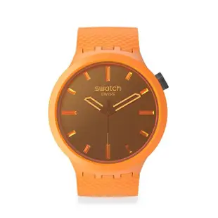 【SWATCH】BIG BOLD 系列手錶 CRUSHING ORANGE 男錶 女錶 手錶 瑞士錶 錶(47mm)