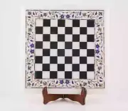 15'' Marble Octagon Chess Table Top with Inlay Art Coffee Table for Home c14