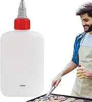 Condiment Squeeze Bottles,Portable Seasoning Box with Lid | Leakproof Sauce Squeeze Bottle 120ml Kitchen Condiment Container for Cooking Picnic Restaurant RV Use