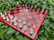 Customize Chessboard w Colourful Chessboard - Resin Chess Set - Handmade Chess