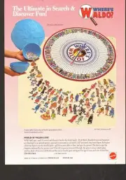 VINTAGE AD SHEET #1447 - WHERES WALDO GAME
