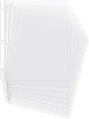 Amazon Basics Clear Sheet Protectors for 3 Ring Binder, 21.5 x 27.9 cm, 3 holes, 200 Pack